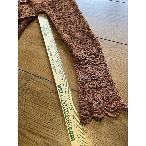 A'REVE ANTHROPOLOGIE Size Medium Crochet Lace Dress Bohemian Boho Designer Hippi - Picture 11 of 13